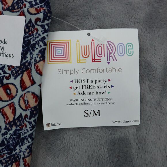 LulaRoe Pants Girls S to M Simply Comfortable White Gray Set of 2 Leggings - Picture 2 of 16